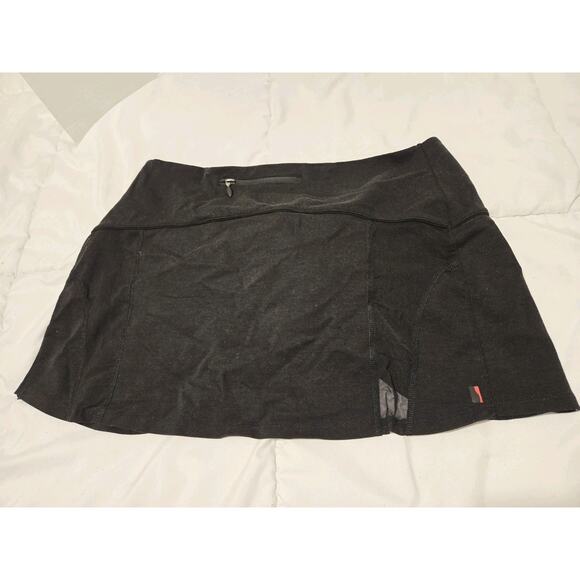 SPANX Wrap & Go Black Skirt Sz S M Black Tie Swim Coverup Jersey Mesh Preppy - Picture 2 of 6